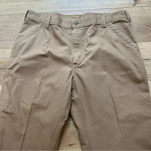 Carhartt Original Dungaree Fit Khaki Men's Pants Size 42x 30 - Picture 3 of 10
